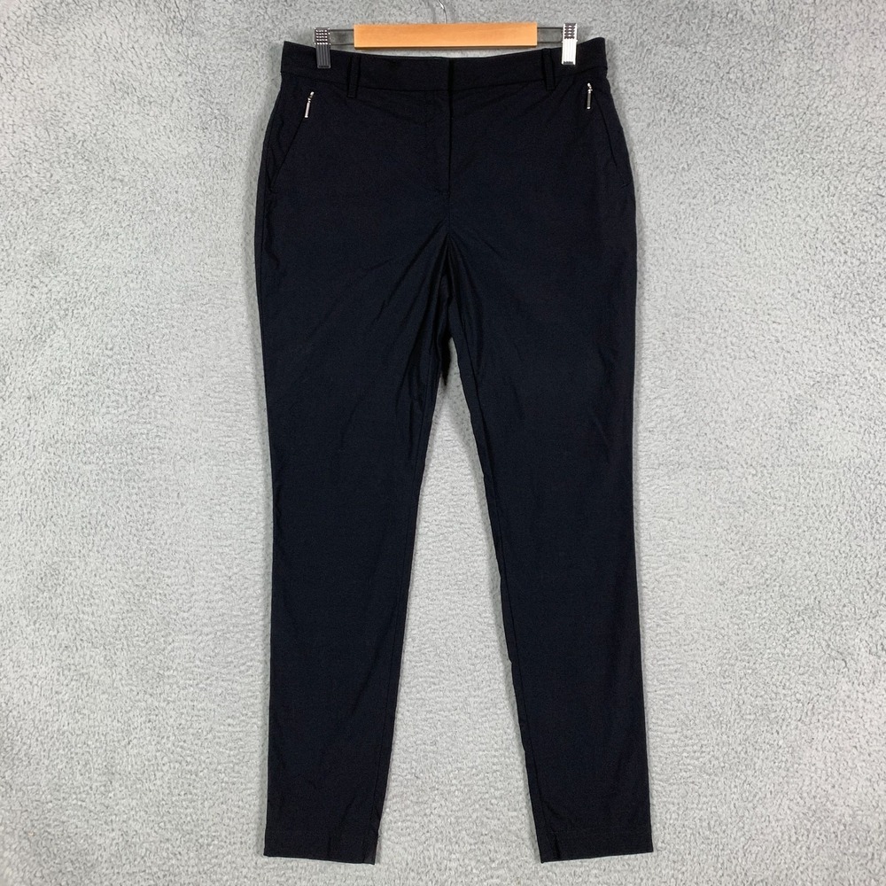 Anatomie Pants Women's Large Black Stretch Zip Pockets Lightweight Travel Skinny
